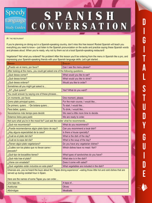 Title details for Spanish Conversation by Speedy Publishing - Available